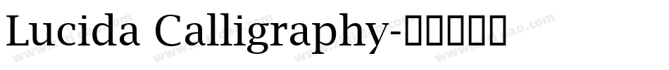Lucida Calligraphy字体转换
